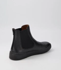 Tamiss Black Leather Chelsea Boots -Lynx Shoes Shop SU12415B75LE 4