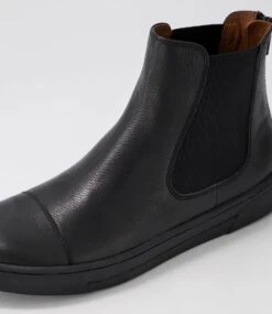 Tamiss Black Leather Chelsea Boots -Lynx Shoes Shop SU12415B75LE 6