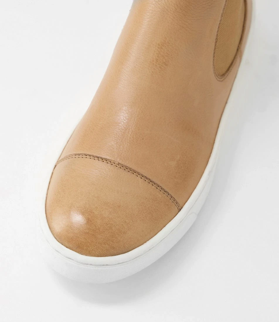 Tamiss Camel Leather Chelsea Boots 6 Tamiss Camel Leather Chelsea Boots - Image 4
