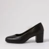 Volume Black Leather Heels -Lynx Shoes Shop SU12430B66LE 2