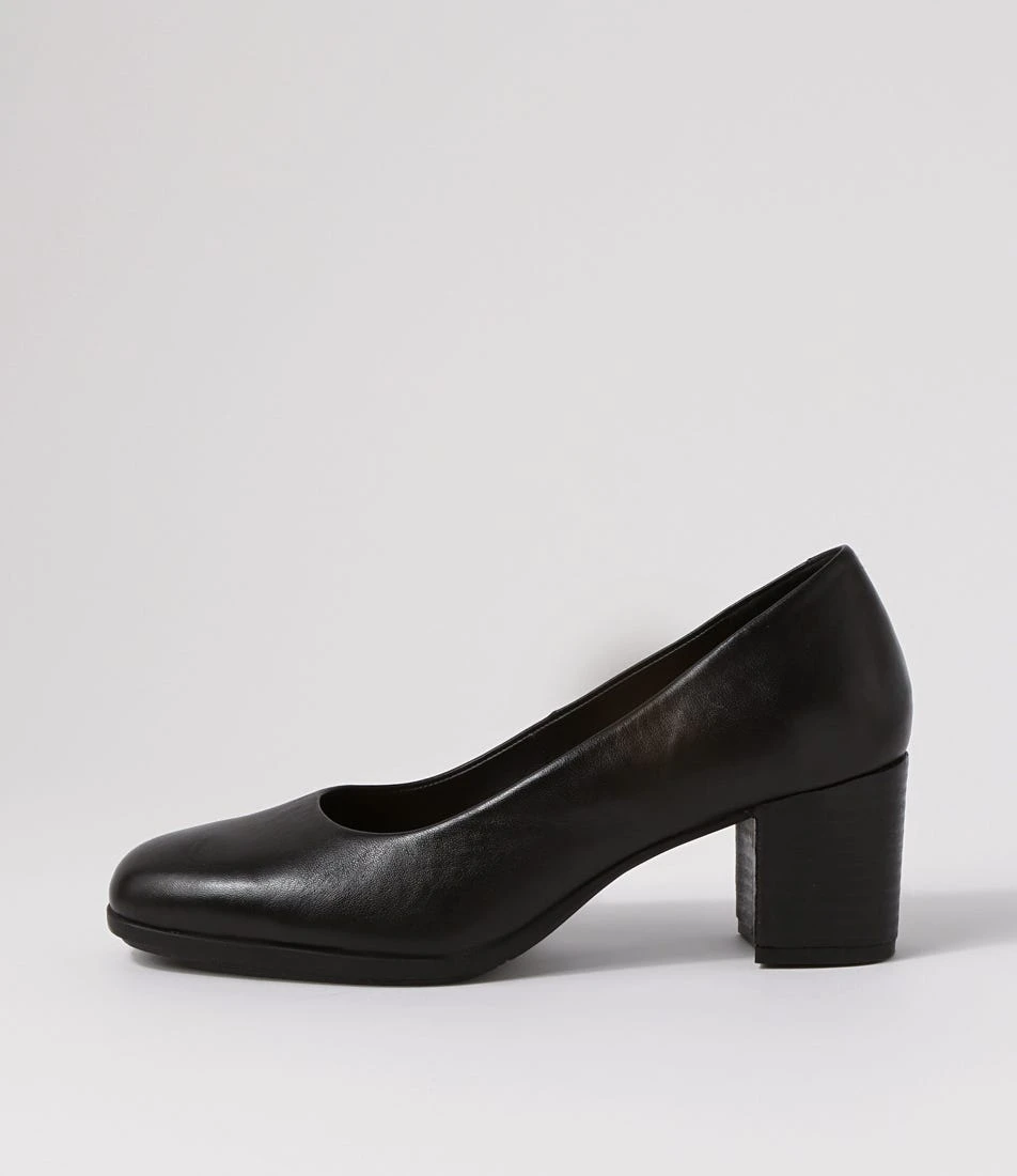 Volume Black Leather Heels 3 Volume Black Leather Heels