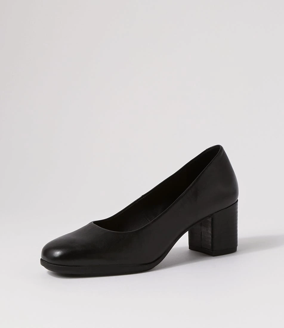 Volume Black Leather Heels 4 Volume Black Leather Heels - Image 2