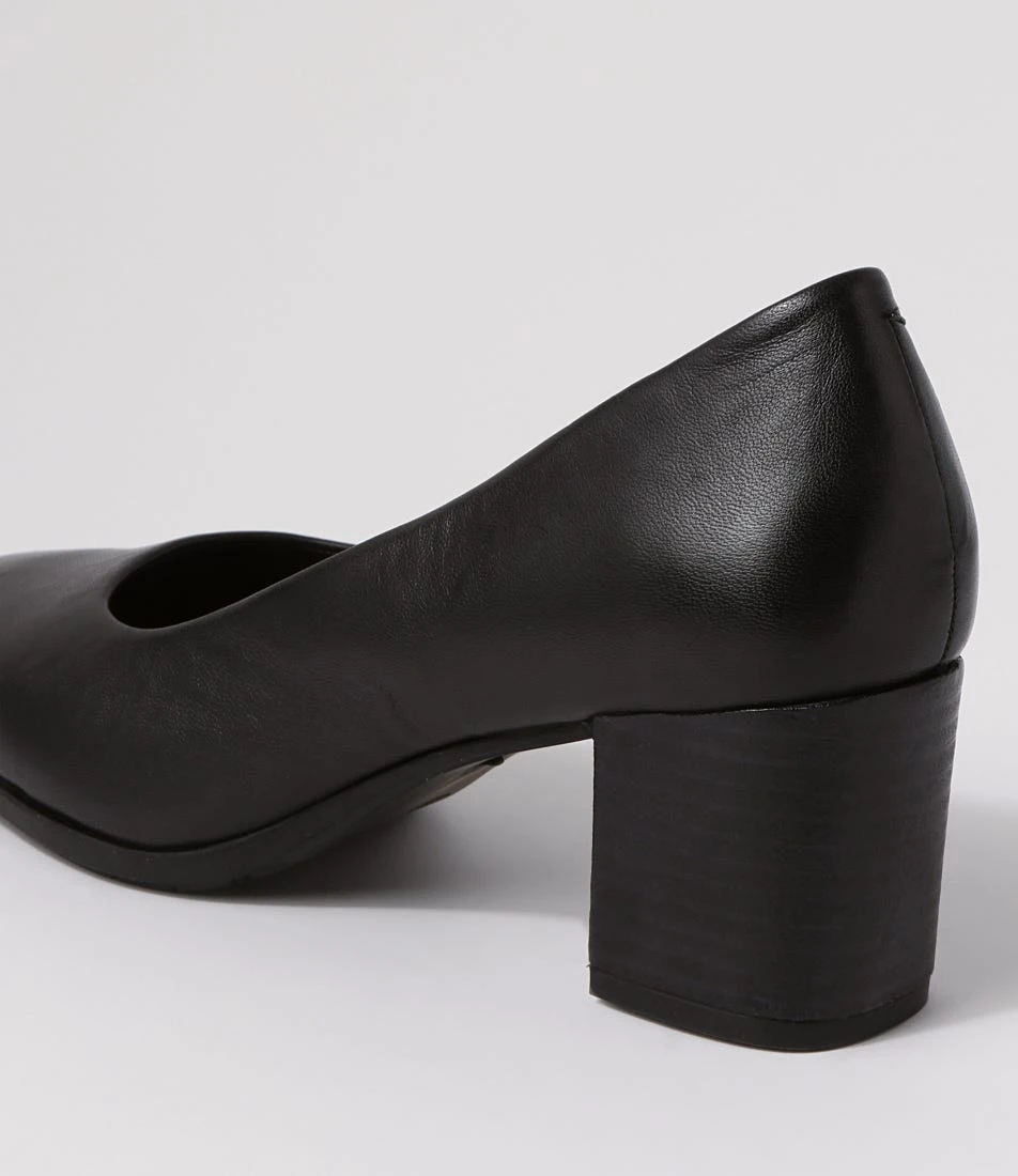 Volume Black Leather Heels 7 Volume Black Leather Heels - Image 5