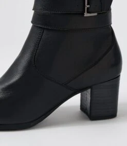 Vantage Black Leather Knee High Boots -Lynx Shoes Shop SU12433B66LE 6