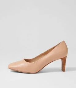 Birth Dark Nude Leather Heels