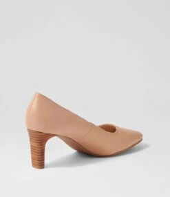 Birth Dark Nude Leather Heels -Lynx Shoes Shop SU12447NJDLE 4