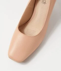 Birth Dark Nude Leather Heels -Lynx Shoes Shop SU12447NJDLE 5