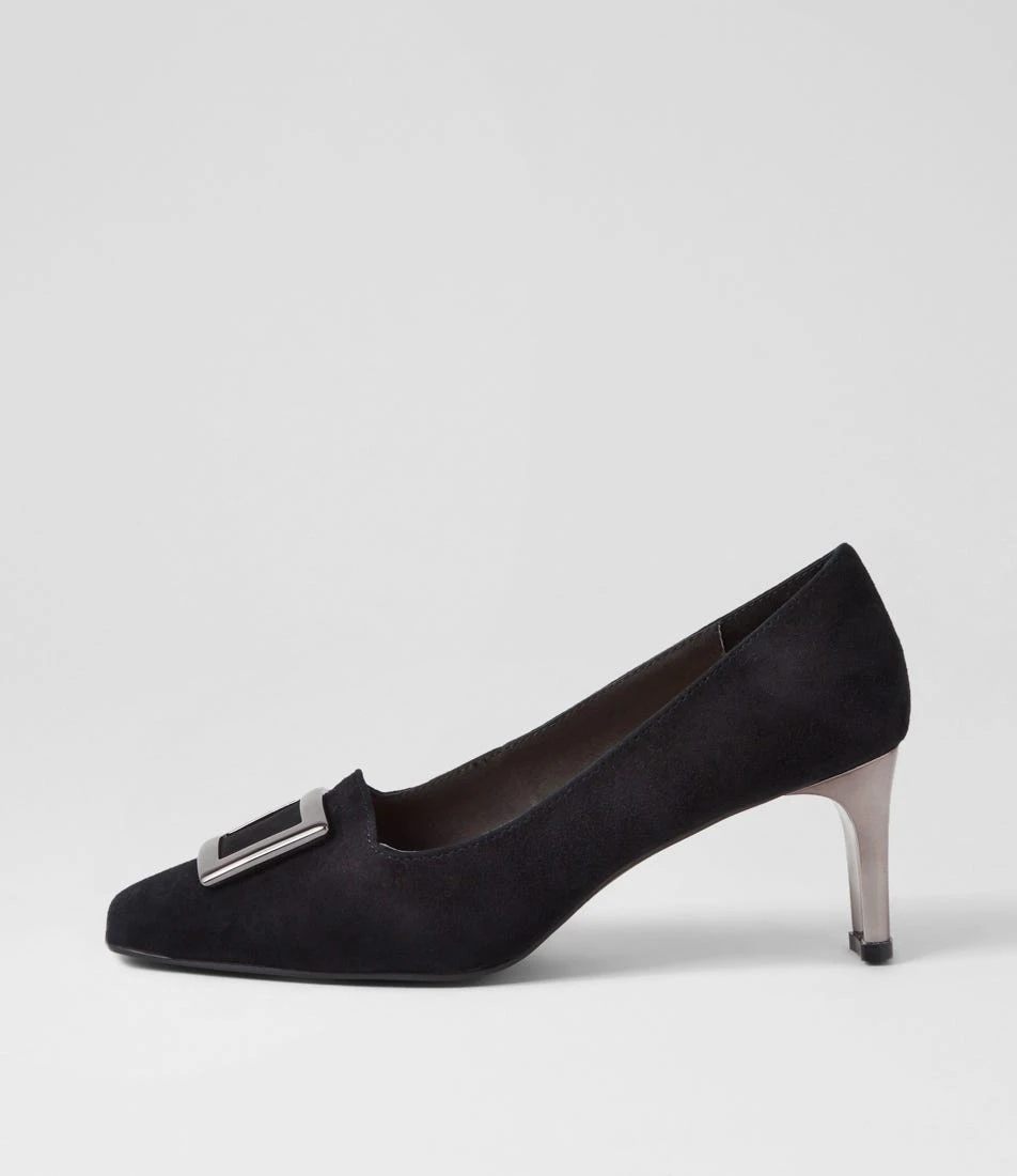 Blaning Black Suede Heels 3 Blaning Black Suede Heels