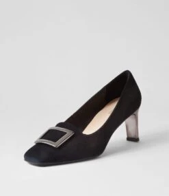 Blaning Black Suede Heels 8 Blaning Black Suede Heels -Lynx Shoes Shop SU12448BLASU 3