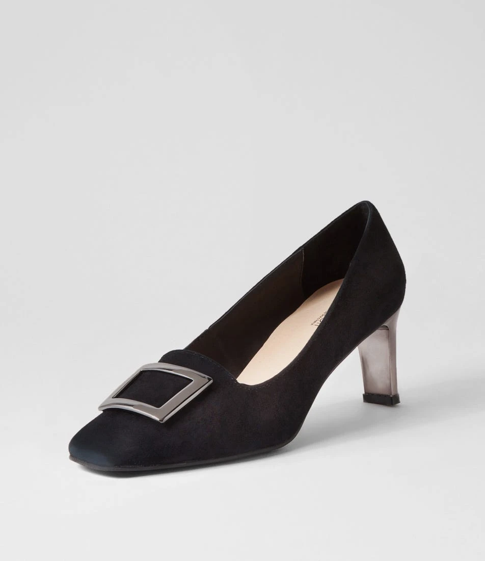 Blaning Black Suede Heels 4 Blaning Black Suede Heels - Image 2