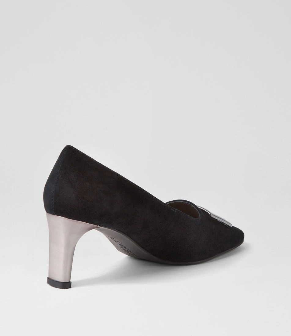 Blaning Black Suede Heels 5 Blaning Black Suede Heels - Image 3