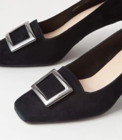 Blaning Black Suede Heels 11 Blaning Black Suede Heels -Lynx Shoes Shop SU12448BLASU 6