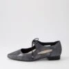 Crushs Brushed Gunmetal Leather Mary Janes -Lynx Shoes Shop SU12449MYTLE 2