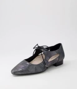 Crushs Brushed Gunmetal Leather Mary Janes 8 Crushs Brushed Gunmetal Leather Mary Janes -Lynx Shoes Shop SU12449MYTLE 3