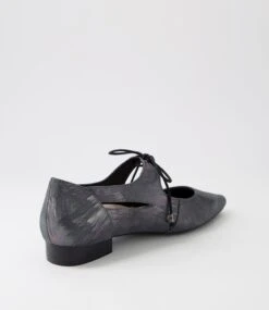 Crushs Brushed Gunmetal Leather Mary Janes 9 Crushs Brushed Gunmetal Leather Mary Janes -Lynx Shoes Shop SU12449MYTLE 4