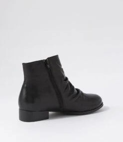 Cerinas Black Leather Ankle Boots -Lynx Shoes Shop SU12455BLALE 4