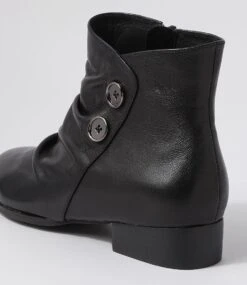 Cerinas Black Leather Ankle Boots -Lynx Shoes Shop SU12455BLALE 6