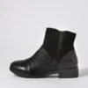 Eisie Black Mix Ankle Boots -Lynx Shoes Shop SU12462BLAEX 2