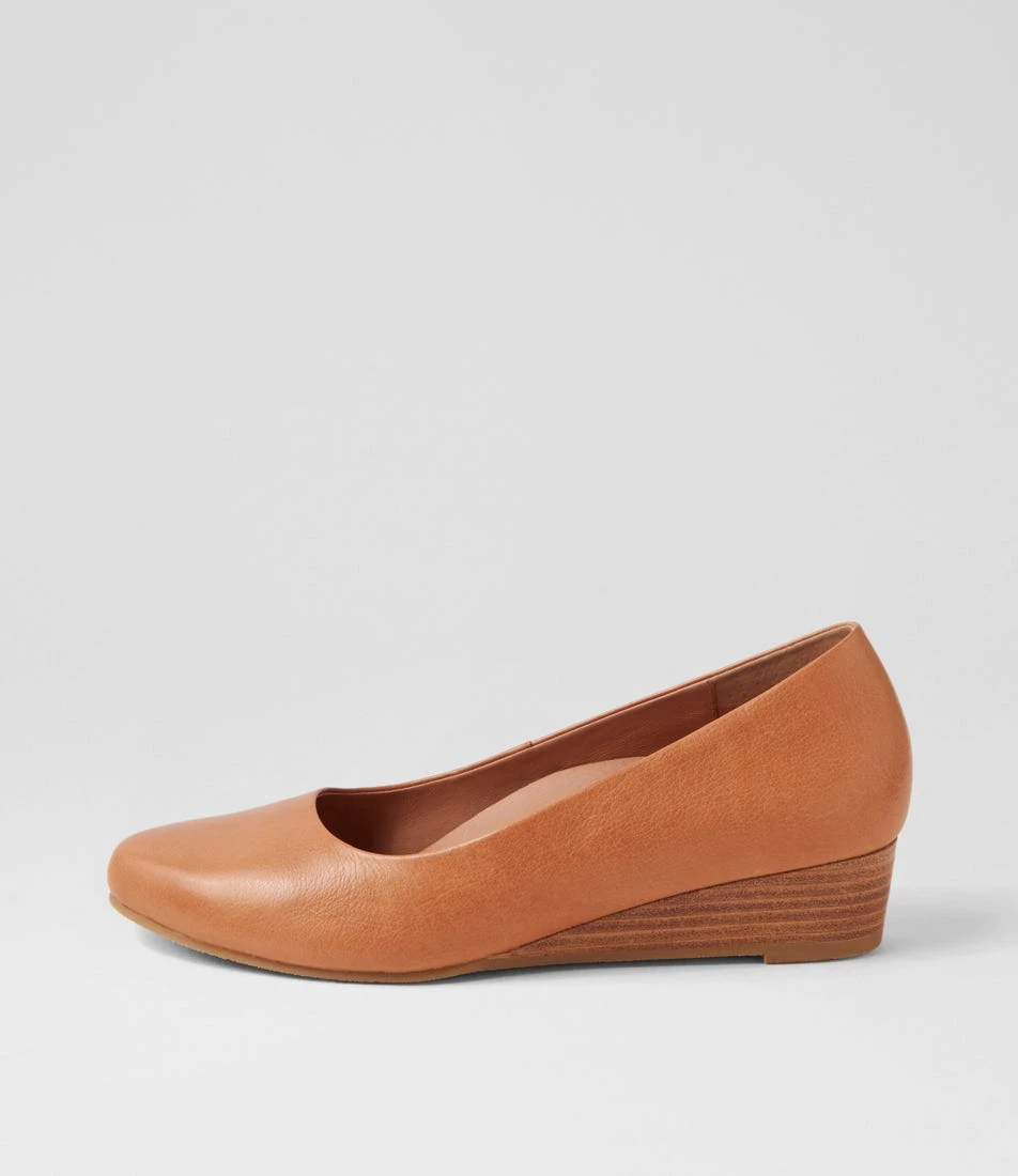 Gracies Dark Tan Leather Ballet Flats 3 Gracies Dark Tan Leather Ballet Flats