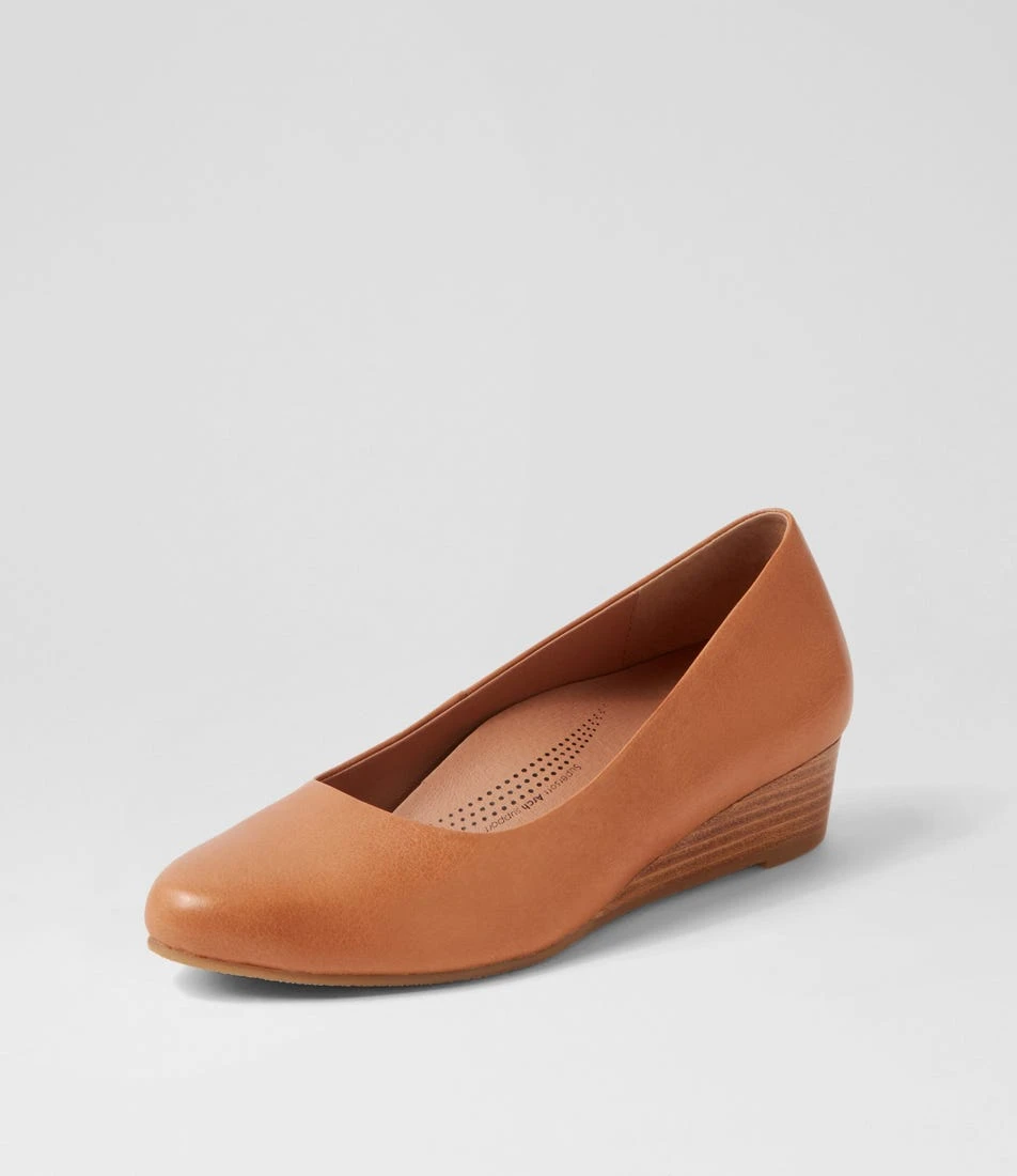Gracies Dark Tan Leather Ballet Flats 4 Gracies Dark Tan Leather Ballet Flats - Image 2