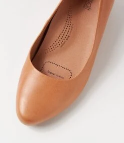 Gracies Dark Tan Leather Ballet Flats 10 Gracies Dark Tan Leather Ballet Flats -Lynx Shoes Shop SU12465TAOLE 5