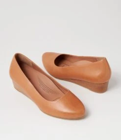 Gracies Dark Tan Leather Ballet Flats 11 Gracies Dark Tan Leather Ballet Flats -Lynx Shoes Shop SU12465TAOLE 6