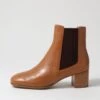 Garson Dark Tan Leather Chelsea Boots -Lynx Shoes Shop SU12468TAOLE 2