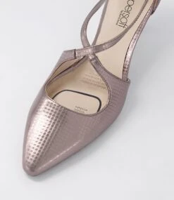 Marnee2 Gunmetal Snake Leather Heels -Lynx Shoes Shop SU12495M27CV 5