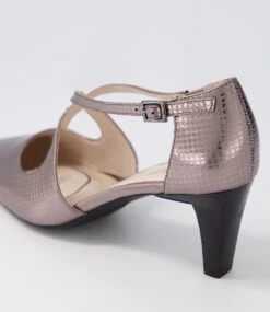 Marnee2 Gunmetal Snake Leather Heels -Lynx Shoes Shop SU12495M27CV 6