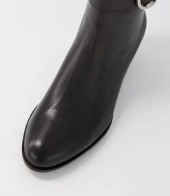 Pouts Black Leather Ankle Boots -Lynx Shoes Shop SU12511BLALE 5