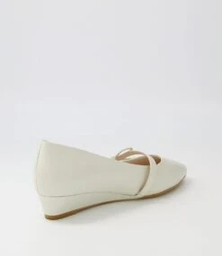 Earlis Cream Leather Mary Janes -Lynx Shoes Shop SU12522W18LE 4