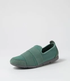 Sarrina Khaki Mesh Elastic Sneakers 8 Sarrina Khaki Mesh Elastic Sneakers -Lynx Shoes Shop SU12541H48NG 3