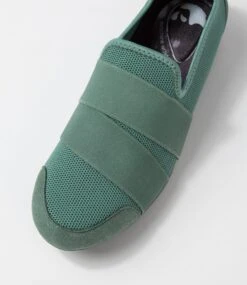 Sarrina Khaki Mesh Elastic Sneakers 10 Sarrina Khaki Mesh Elastic Sneakers -Lynx Shoes Shop SU12541H48NG 5