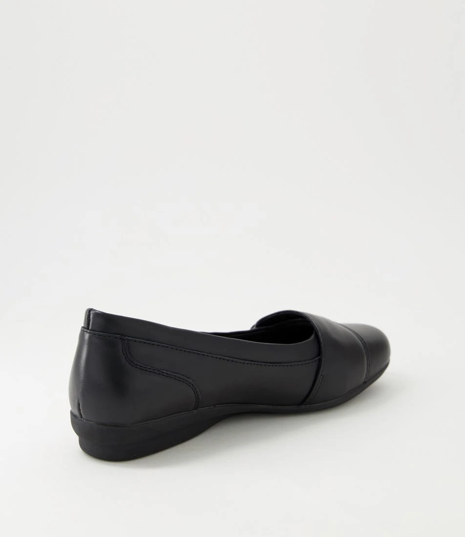 Jessis Black Leather Flat Shoes 5 Jessis Black Leather Flat Shoes - Image 3