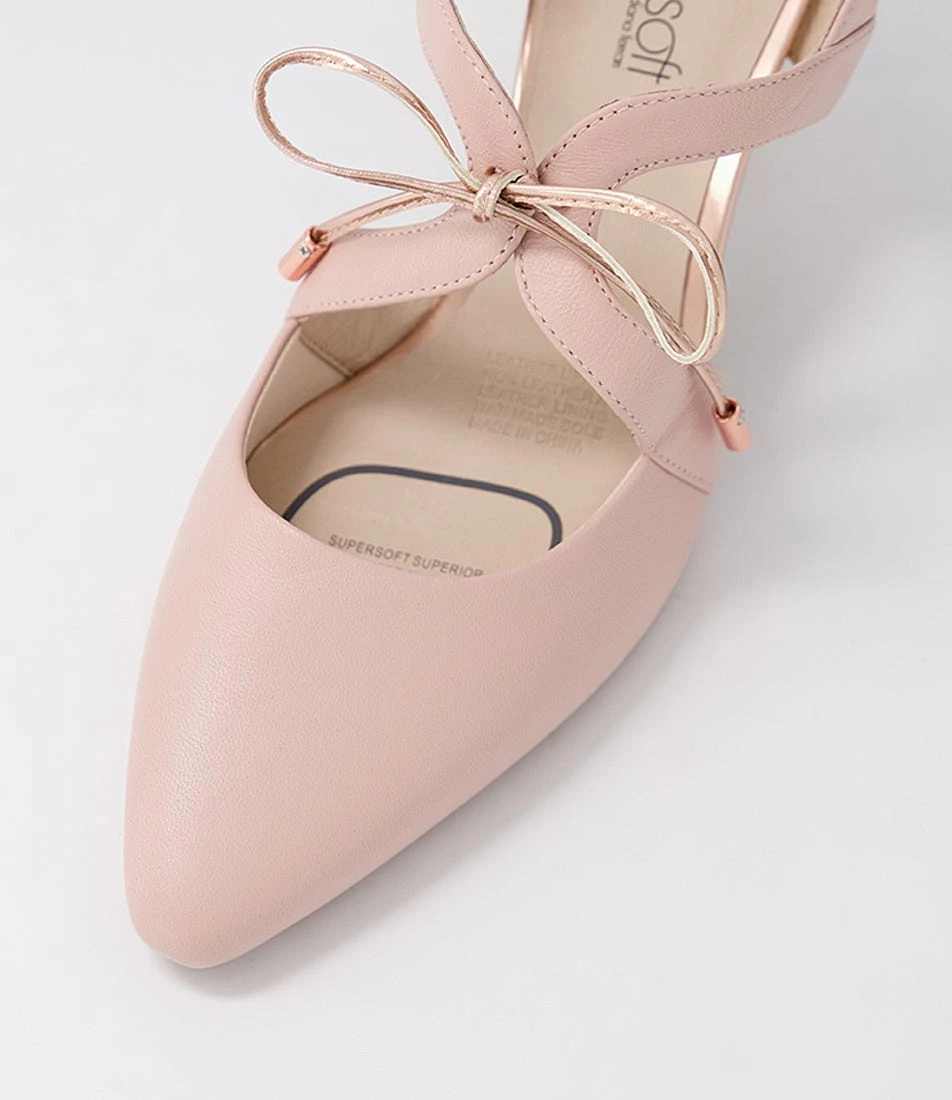 Meduza2 Blush Rose Gold Leather Heels 6 Meduza2 Blush Rose Gold Leather Heels - Image 4