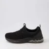 Bossi Black Knit Sneakers -Lynx Shoes Shop SU12565B75SS 2