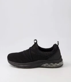 Bossi Black Knit Sneakers
