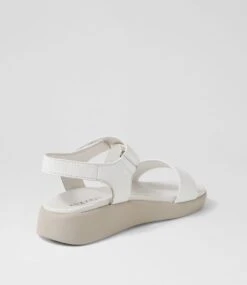 Ways Off White Leather Sandals 9 Ways Off White Leather Sandals -Lynx Shoes Shop SU12592W25LE 4