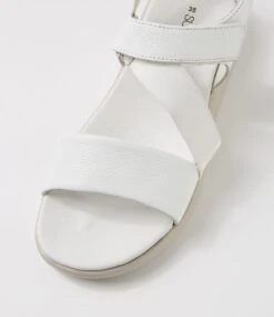 Ways Off White Leather Sandals 10 Ways Off White Leather Sandals -Lynx Shoes Shop SU12592W25LE 5
