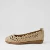Eternally Light Taupe Gum Leather Ballet Flats -Lynx Shoes Shop SU12596KAFLE 2