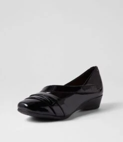 Resting Black Patent Leather Heels -Lynx Shoes Shop SU12621BLAPL 3