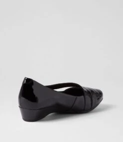 Resting Black Patent Leather Heels -Lynx Shoes Shop SU12621BLAPL 4