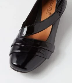 Resting Black Patent Leather Heels -Lynx Shoes Shop SU12621BLAPL 5