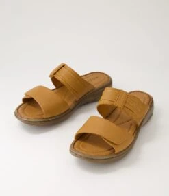 Lissah New Tan Leather Slides 11 Lissah New Tan Leather Slides -Lynx Shoes Shop SU12631TJULE 6