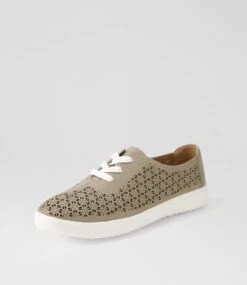 Zate Mushroom White Leather Sneakers 8 Zate Mushroom White Leather Sneakers -Lynx Shoes Shop SU12635KEDLE 3