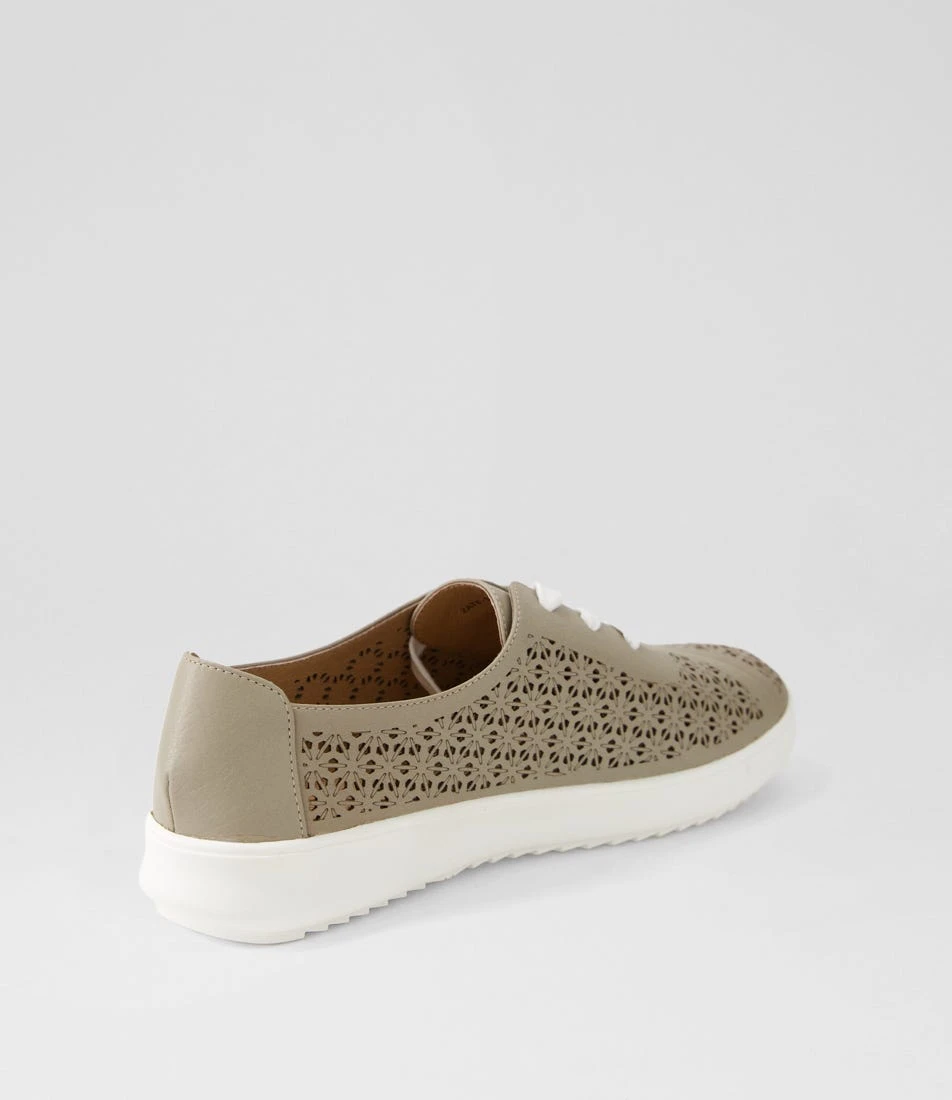 Zate Mushroom White Leather Sneakers 5 Zate Mushroom White Leather Sneakers - Image 3