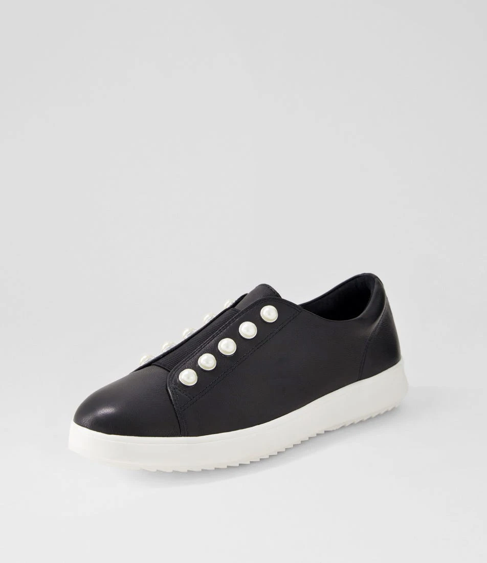 Zooly Black White Leather Sneakers 4 Zooly Black White Leather Sneakers - Image 2