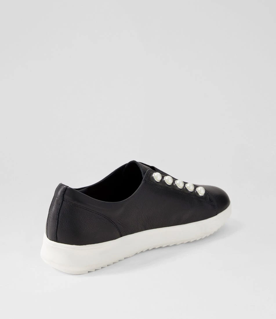 Zooly Black White Leather Sneakers 5 Zooly Black White Leather Sneakers - Image 3