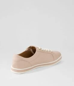 Apply Dark Nude White Leather Sneakers 9 Apply Dark Nude White Leather Sneakers -Lynx Shoes Shop SU12652KUWC5 4