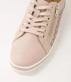 Apply Dark Nude White Leather Sneakers 11 Apply Dark Nude White Leather Sneakers -Lynx Shoes Shop SU12652KUWC5 6